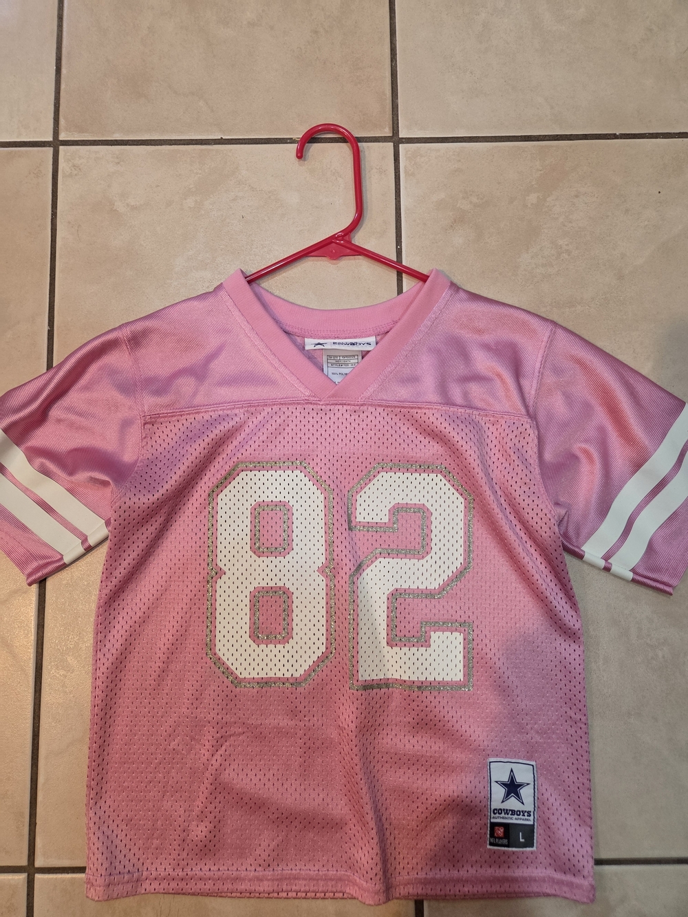Pink Dallas Kids Jersey Tee - Size L